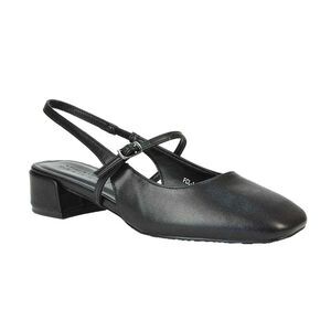 XY London Womens/Ladies Marie Sling Back Court Pumps / Black